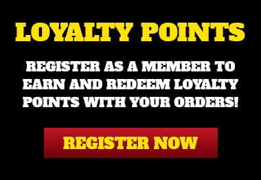 Earn and redeem loyalty points when you register as a member today!