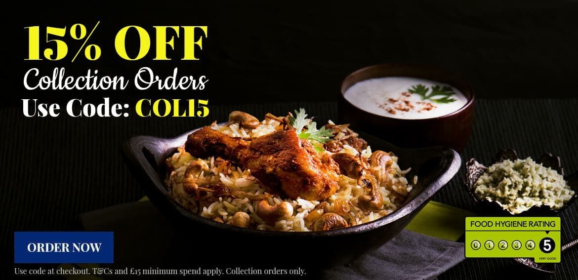 15% off collection orders using code: COL15