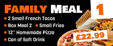 Find our Family Meal 1 in the Family Meals category of our menu at 2 Bros Find our Family Meal 1 in the Family Meals category of our menu at 2 Bros