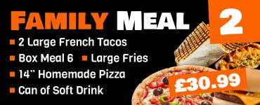 Find our Family Meal 2 in the Family Meals category of our menu at 2 Bros Find our Family Meal 2 in the Family Meals category of our menu at 2 Bros
