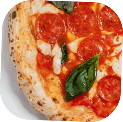 Traditional Neapolitan pizzas from Lunablu, the best Italian Restaurant and Takeaway in Muswell Hill