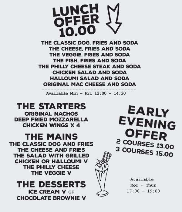Lunch offers available at The Ridge