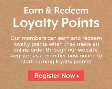 Earn and redeem loyalty points when you order online!
