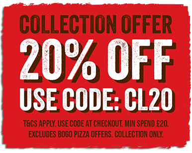 Get 20% off collections orders over £20