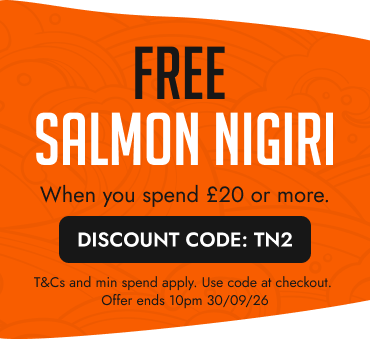 Spend £20 at Osaka and get a free salmon nigiri! Spend £20 at Osaka and get a free salmon nigiri!
