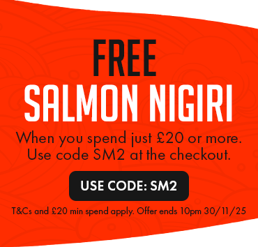 Spend £20 at Osaka and get a free salmon nigiri!