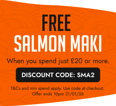 Spend £20 at Osaka and get a free salmon nigiri! Spend £20 at Osaka and get a free salmon nigiri!