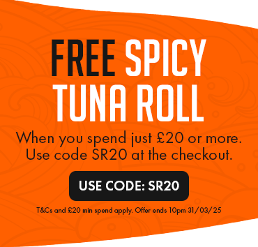 Spend £20 at Osaka and get a free spicy tuna roll!