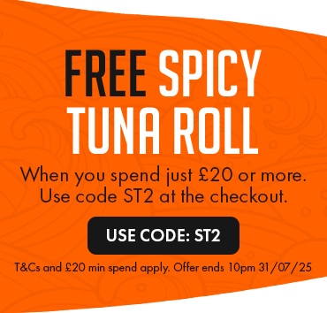 Spend £20 at Osaka and get a free spicy tuna roll!