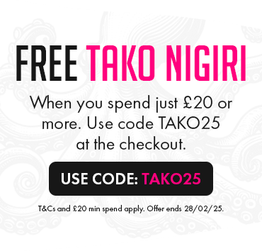 Free Tako Nigiri when you spend over £20